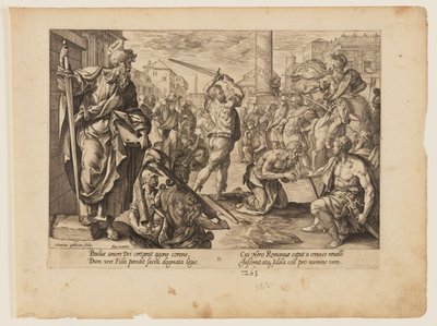 El martirio de San Pablo, de El martirio de Cristo y de los Apóstoles de Hendrick Goltzius