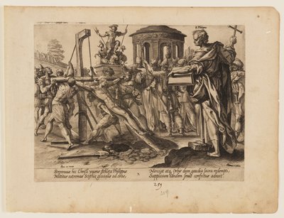 El martirio de San Felipe, de El martirio de Cristo y de los Apóstoles de Hendrick Goltzius
