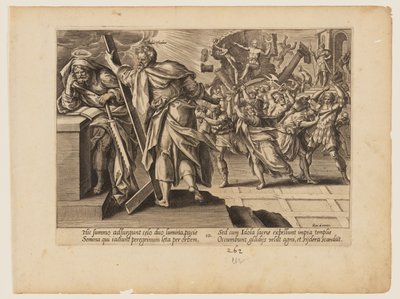 El martirio de San Simón y Judas Tadeo, de El martirio de Cristo y de los Apóstoles de Hendrick Goltzius