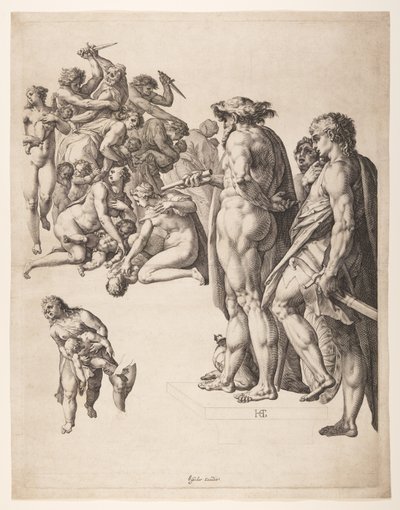 La masacre de los inocentes de Hendrick Goltzius
