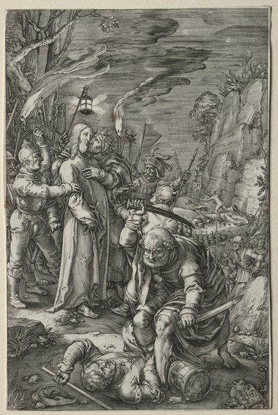 La Pasión: La traición de Cristo de Hendrick Goltzius