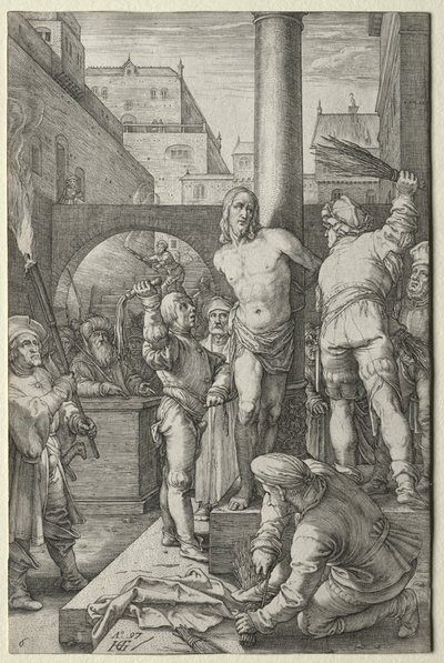 The Passion: The Flagellation de Hendrick Goltzius