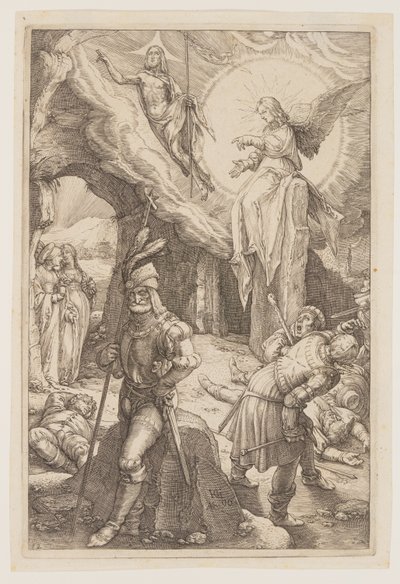 La Resurrección, de La Pasión de Hendrick Goltzius