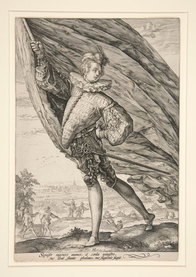 La abanderada, giró a la izquierda. de Hendrick Goltzius