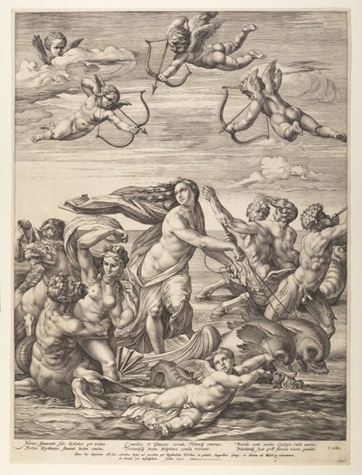 El triunfo de Galatea de Hendrick Goltzius