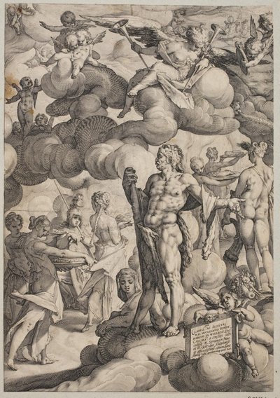 La boda de Cupido y Psique de Hendrick Goltzius
