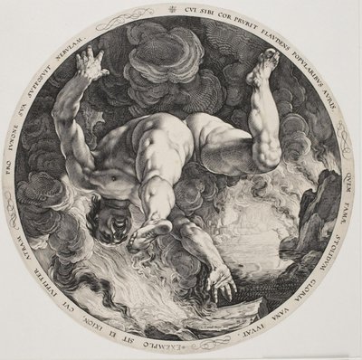 Los cuatro desgraciados - Ixión de Hendrick Goltzius