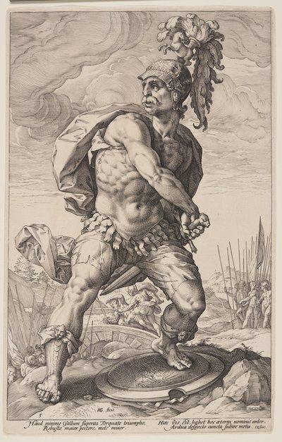 Tito Manlio Torcuato, de Los héroes romanos de Hendrick Goltzius