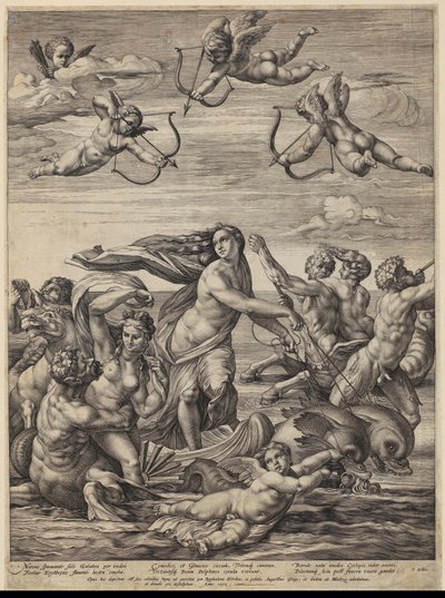 El triunfo de Galatea de Hendrick Goltzius