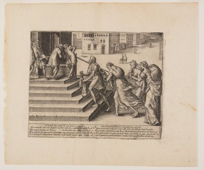 Justicia desigual, de Litis Abusus (Los abusos de la ley) de Hendrick Goltzius
