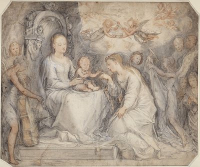 Matrimonio de Santa Catalina de Hendrick Goltzius