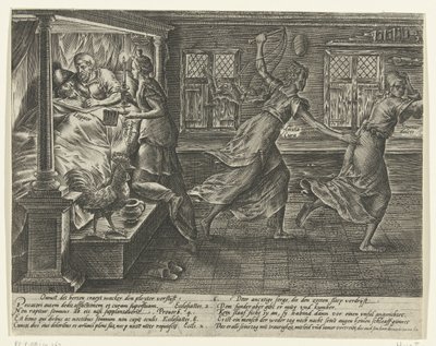 Quien litiga tiene noches de insomnio Abuso de litigios (título de la serie) de Hendrick Goltzius