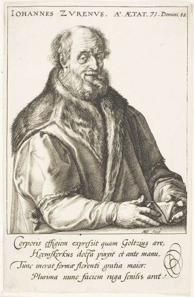 Zuren, Jan van (1517-1591) editor, burgomaestre de Haarlem de Hendrick Goltzius