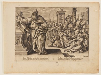 l Martirio de San Mateo, de El Martirio de Cristo y de los Apóstoles de Hendrick Goltzius