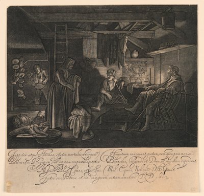Júpiter y Mercurio como huéspedes de Filemón y Baucis de Hendrick Goudt