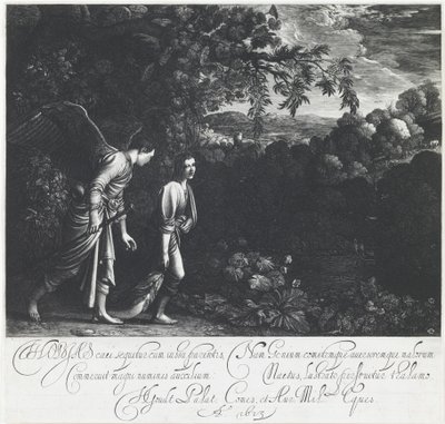 Tobías con el Ángel de Hendrick Goudt