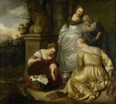 Erichthonius encontrado por las hijas de Cecrops de Hendrick Heerschop