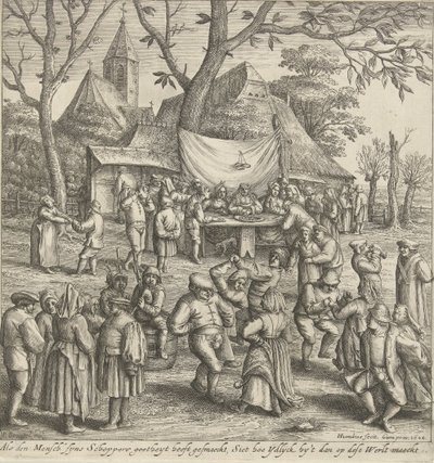 boda de granjero de Hendrick Hondius (I)