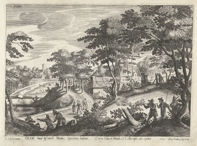 Paisaje con escena de caza de Hendrick Hondius (I)