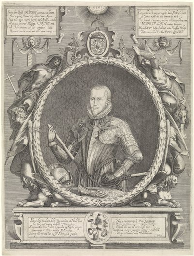 Retrato de Maurits, Príncipe de Orange de Hendrick Hondius (I)
