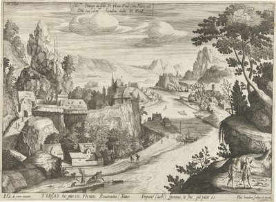 Tobías y el ángel atrapan peces en el Tigris de Hendrick Hondius (I)