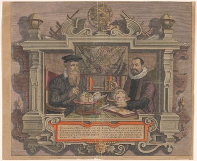 Retrato de Jodocus Hondius y Gerard Mercator de Hendrick Hondius (rejected attribution)
