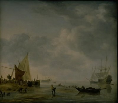 Vista de un fondeadero holandés de Hendrick Jacobsz Dubbels