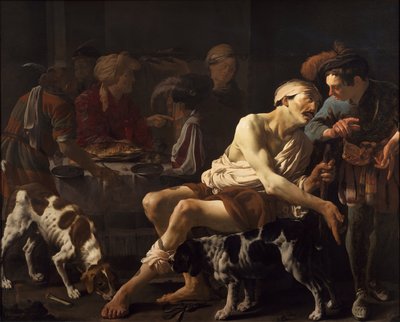 El hombre rico y el pobre Lázaro, 1625 de Hendrick Jansz Terbrugghen
