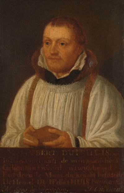 Retrato de Huybert Duyfhuys (c. 1515-81), párroco de la iglesia de Santiago, Utrecht de Hendrick Martensz. Sorgh