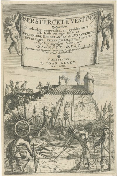 Portada de Henrich Ruse, Versterckte Vesting, 1654 de Hendrick baron van Ruse