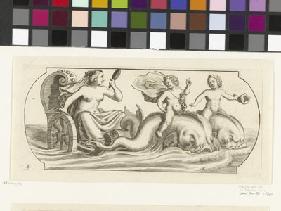 Anfitrite en un carro Nouveau Livre des Dieux et Deeßes De la Marine Bouckje of Sea Gods and Goddesses (título de la serie) de Hendrick de Keyser (I)