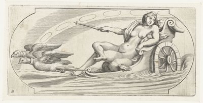 Aurora en un carro Nouveau Livre des Dieux et Deeßes De la Marine Bouckje of Sea Gods and Goddesses (título de la serie) de Hendrick de Keyser (I)