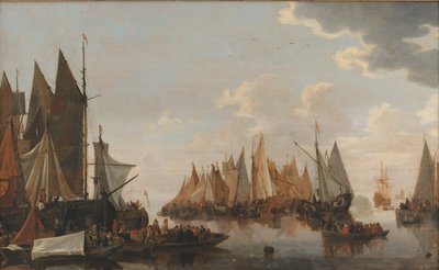 Embarque de tropas en un río holandés de Hendrick de Meijer