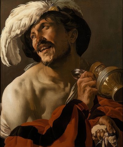 El bebedor alegre. 1625 de Hendrick ter Brugghen