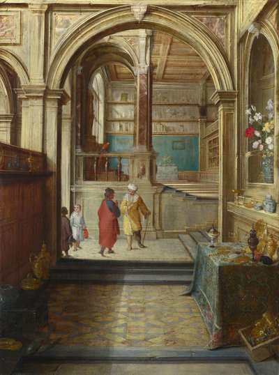 Creso y Solón, c. 1610 de Hendrick van Steenwyck the Younger