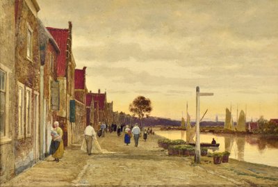Paisaje holandés de Hendrick van de Sande Bakhuyzen