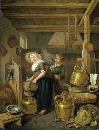 Después del ordeño de Hendrick van der Burch