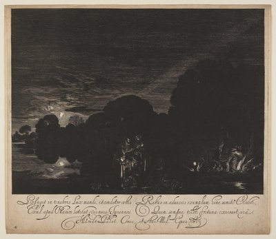 La huida a Egipto de Hendrick von Goudt