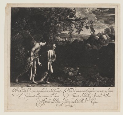 Tobías y el ángel de Hendrick von Goudt