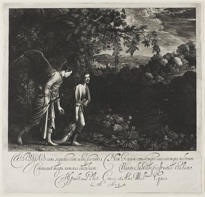 Tobías y el ángel de Hendrick von Goudt