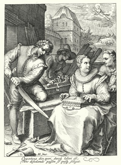 Mediodía de Hendrik (after) Goltzius