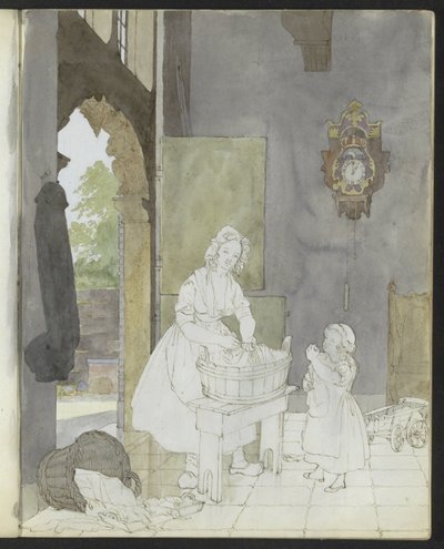 Lavandera de Hendrik Abraham Klinkhamer