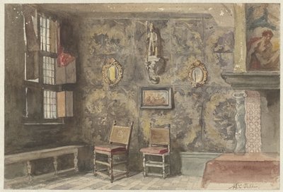 Interior de la antigua Brouwershuis de Amberes de Hendrik Adriaan Christiaan Dekker