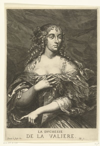 Retrato de Louise Françoise de La Baume Le Blanc de la Vallière de Hendrik Bary