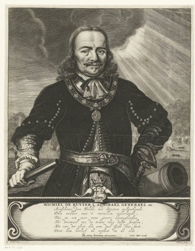 Retrato de Michiel Adriaansz. de Ruyter de Hendrik Bary