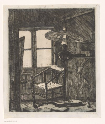 Estudio del artista en la casa de su madre de Hendrik Chabot