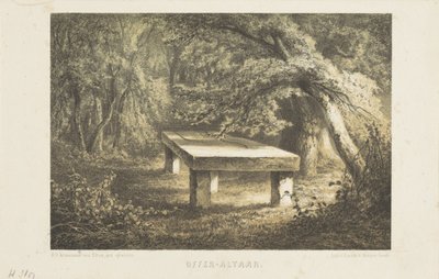 Altar de sacrificio germánico Sacrificio Altar (título sobre objeto) de Hendrik Dirk Kruseman van Elten