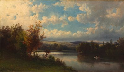 Paisaje cerca de Granby, Connecticut, 1870s de Hendrik Dirk Kruseman van Elten
