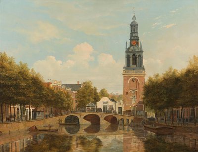 El Torensluis y el Jan Roodenpoortstoren en Ámsterdam de Hendrik Gerrit ten Cate