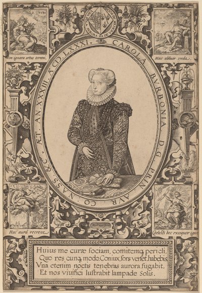 Carlota de Borbón de Hendrik Goltzius